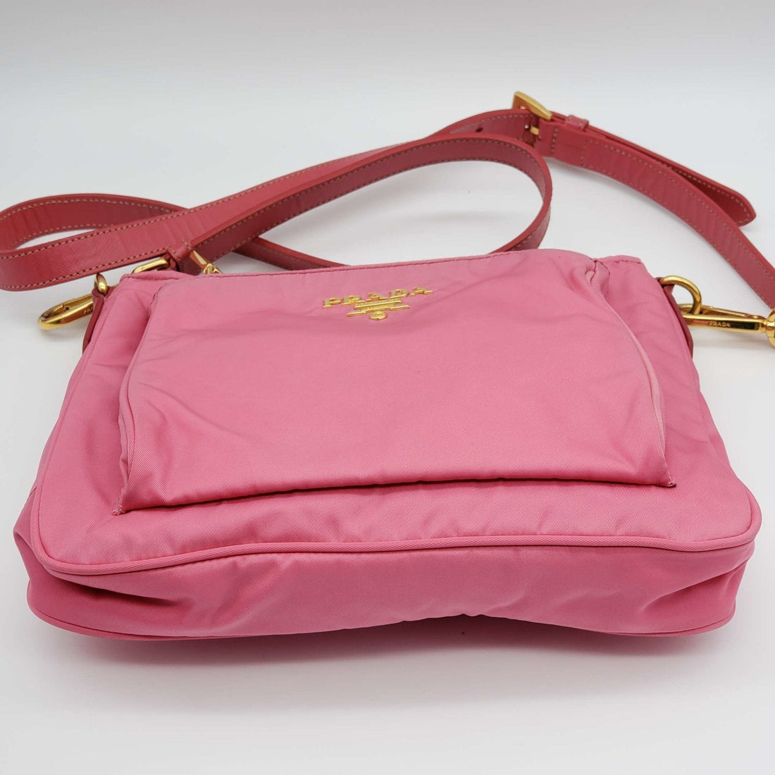 Prada Tessuto Nylon Messenger Crossbody Bag