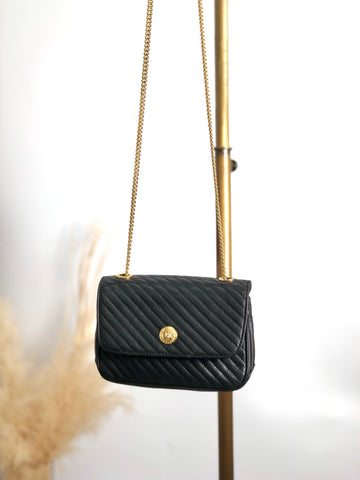 CELINE Triomphe Chain Shoulder bag Black New 1:1 pt5aps