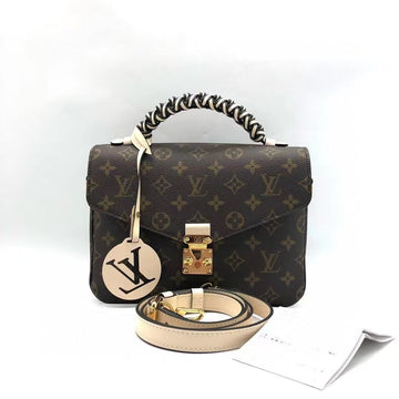 Louis Vuitton Monogram Canvas Pochette Metis Brown Medium Bag