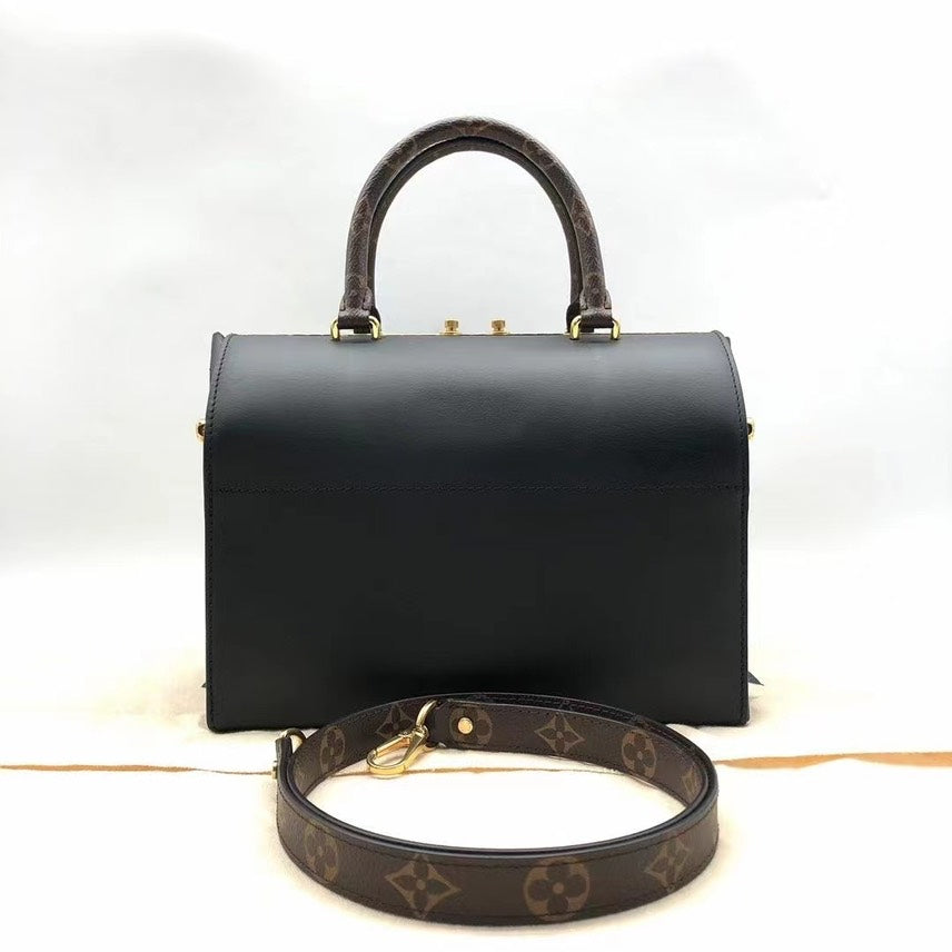 Louis Vuitton Speedy 25 Doctor Bag Monogram Canvas Black