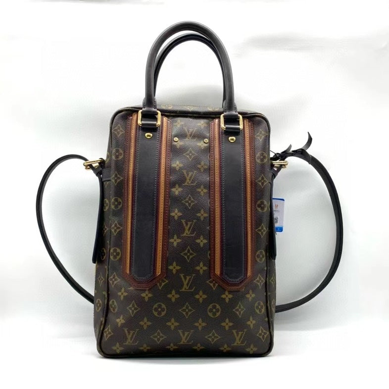 Louis Vuitton Monogram Two-Way Bag Brown
