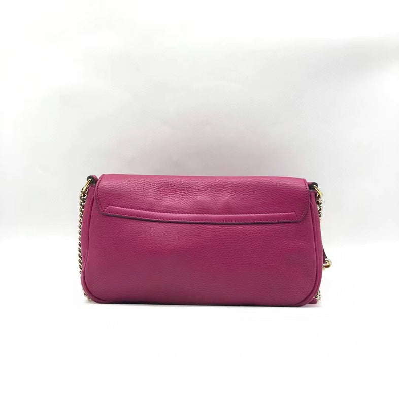 Gucci Soho Disco Pink Leather Shoulder Bag