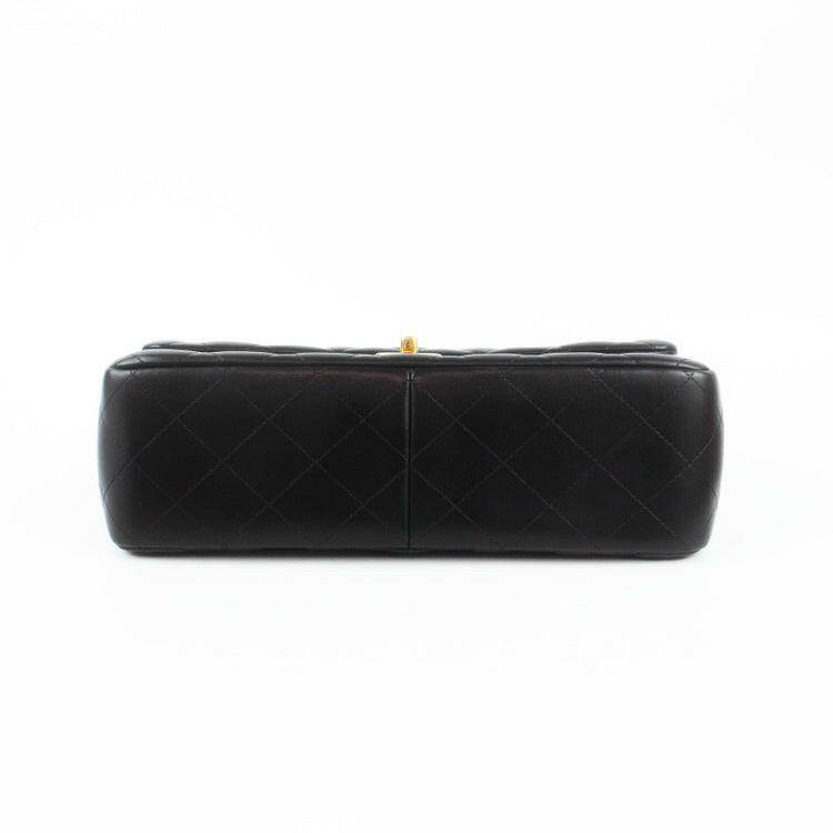 Top Quality Chanel CF Classic Flap Jumbo Black Lambskin Bag 2019