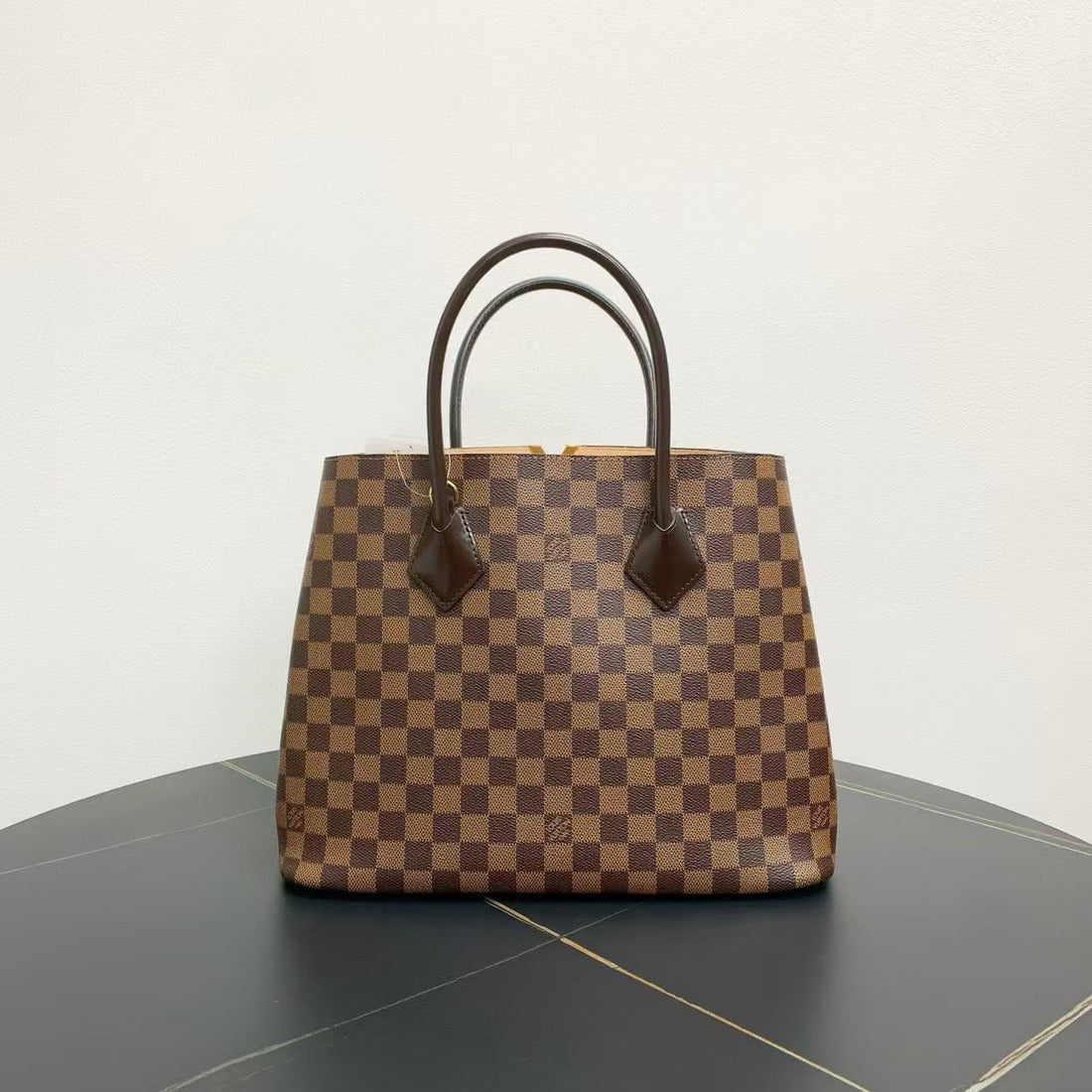 Louis Vuitton Damier Ebene Canvas Two-Way Bag Brown 35