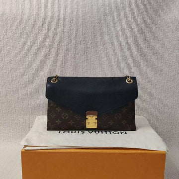 Louis Vuitton Monogram Canvas Black Leather Pochette Métis Bag Medium