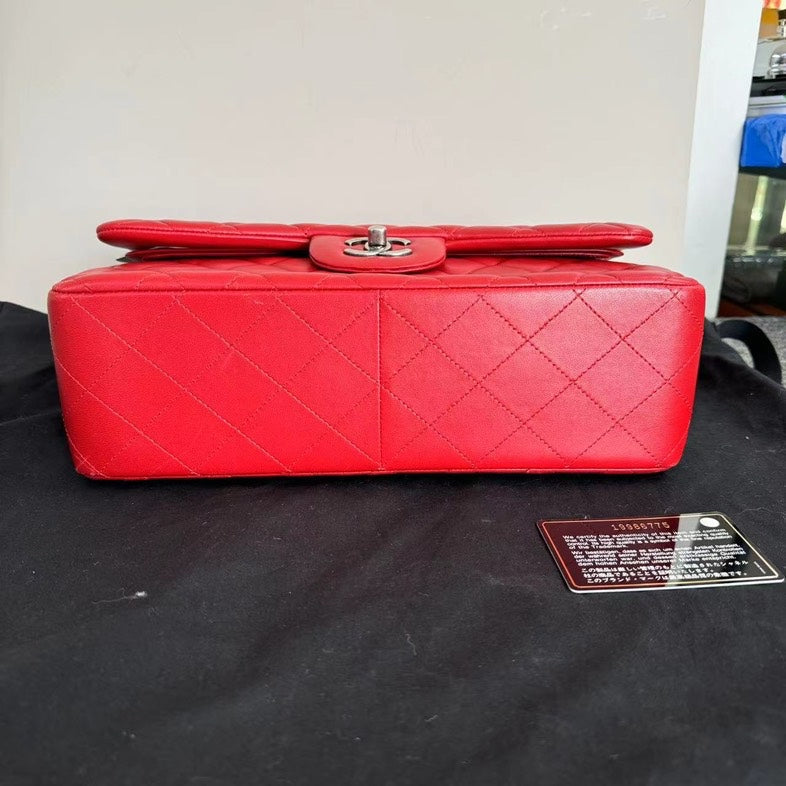 Top Quality Chanel Classic Flap Bag Red Quilted Leather Medium Size