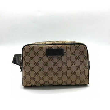 Gucci Beige Monogram Canvas Belt Bag Medium