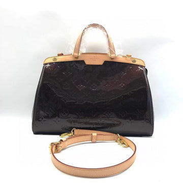 Louis Vuitton Brea Patent Leather Black Handbag