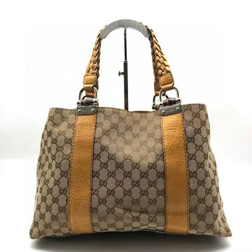 Gucci Tote Bag Beige Brown