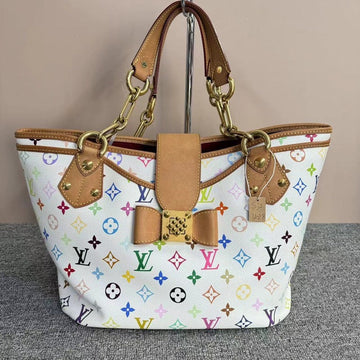 Louis Vuitton Annie Multicolor White Monogram Bag Medium