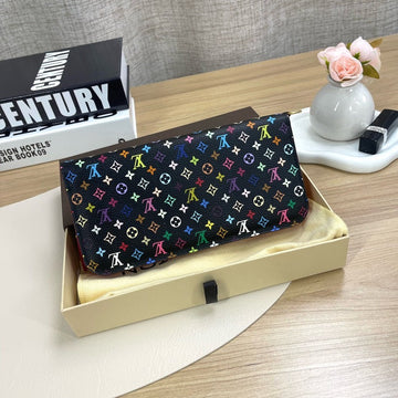 Louis Vuitton Multicolor Sarah Wallet Black 2012