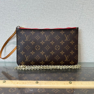 Louis Vuitton Neverfull Brown Monogram Clutch 24.5x15.5cm