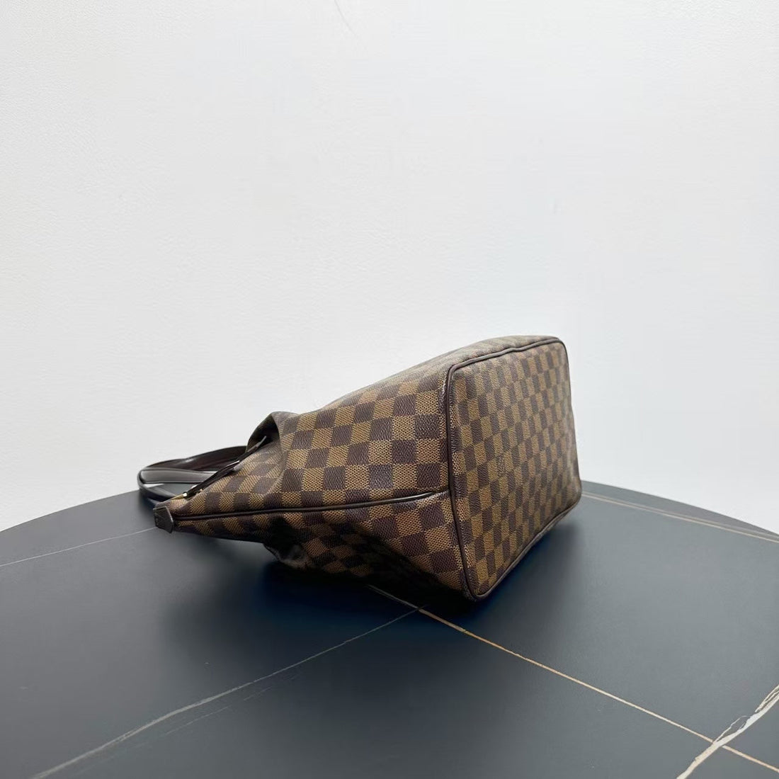 Louis Vuitton Damier Ebene Canvas Siena MM Tote Bag Brown