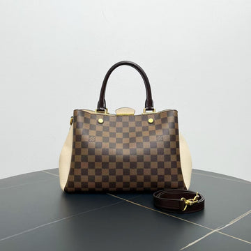 Louis Vuitton Damier Ebene Canvas Siena Handbag Brown Canvas Medium