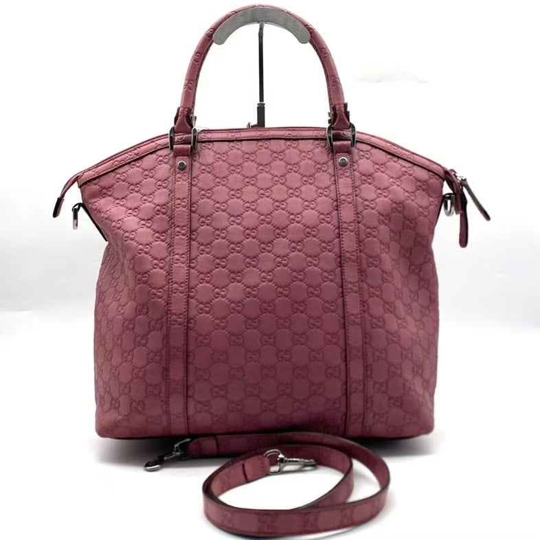 Gucci Pink Two-Way Bag Medium Size