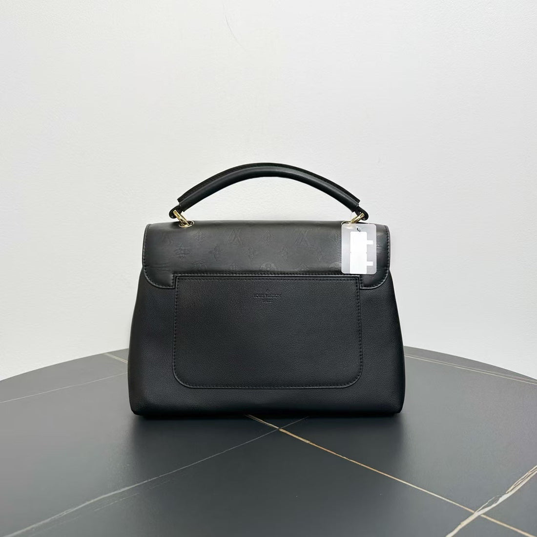 Louis Vuitton Very One Handle Black Monogram Leather Bag Medium