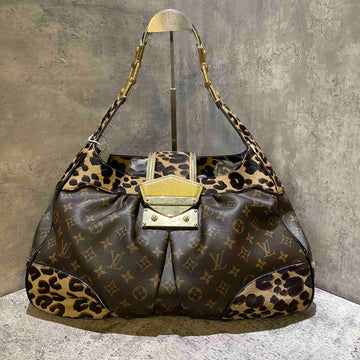 Louis Vuitton Leopard Print Monogram Canvas Shoulder Bag
