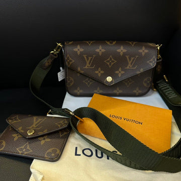 Louis Vuitton Brown Monogram Canvas Three In One Shoulder Bag 17cm