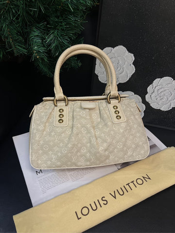 Louis Vuitton Beige Tannin Canvas Boston Handbag