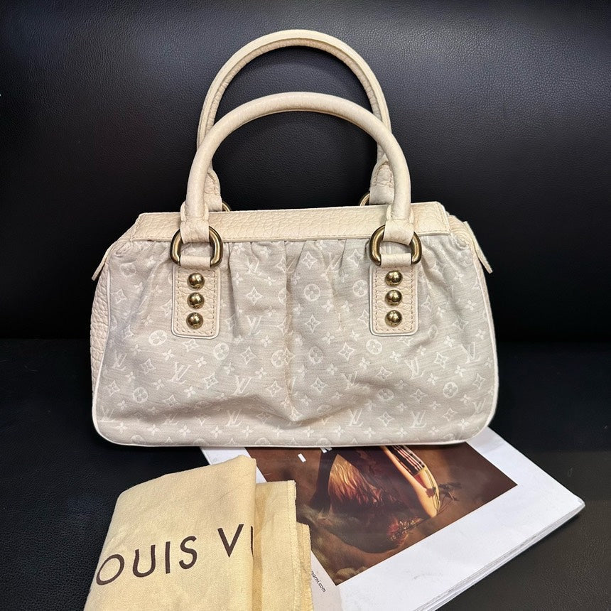 Louis Vuitton Beige Tannin Canvas Boston Handbag