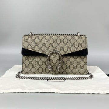 Gucci Dionysus Medium Beige Canvas Shoulder Bag