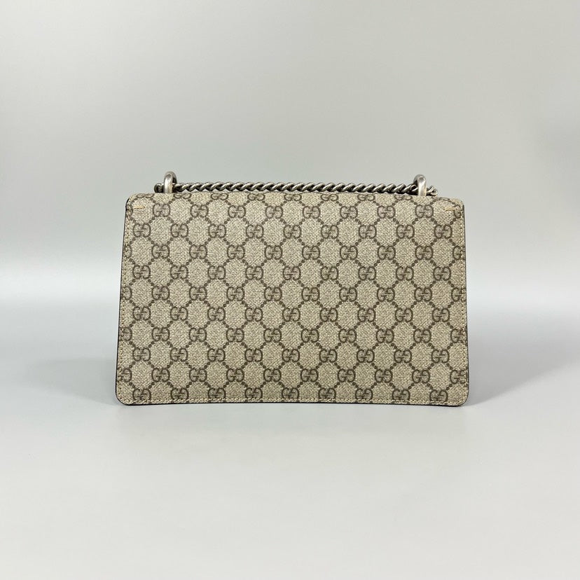 Gucci Dionysus Medium Beige Canvas Shoulder Bag