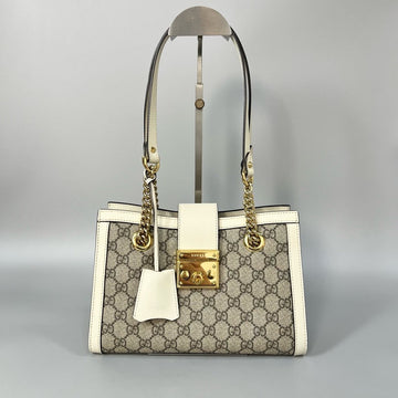 Gucci Padlock Small Beige White Handbag