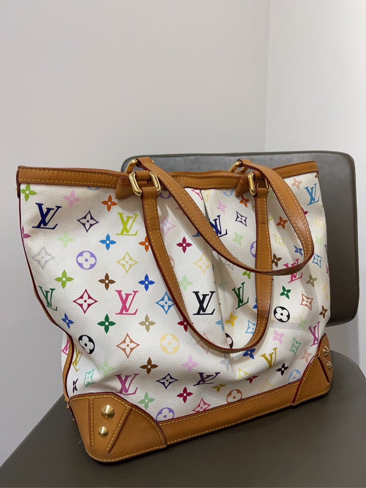 Louis Vuitton Murakami Multicolor Canvas Shopping Bag