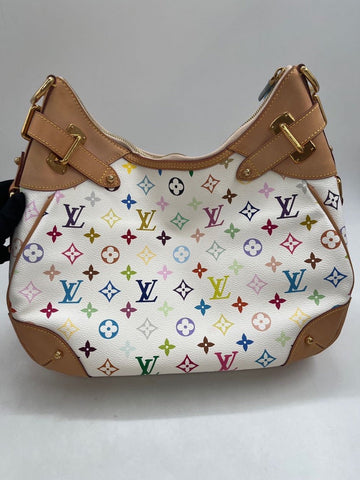 Louis Vuitton Multicolor White Hobo Bag