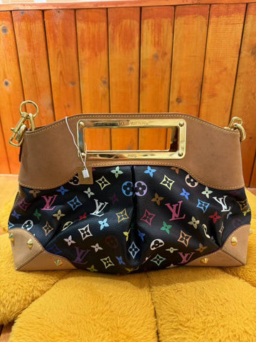 Louis Vuitton Judy Black Multicolor Bag Medium