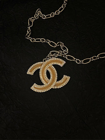 Top Quality Chanel Gold CC Necklace