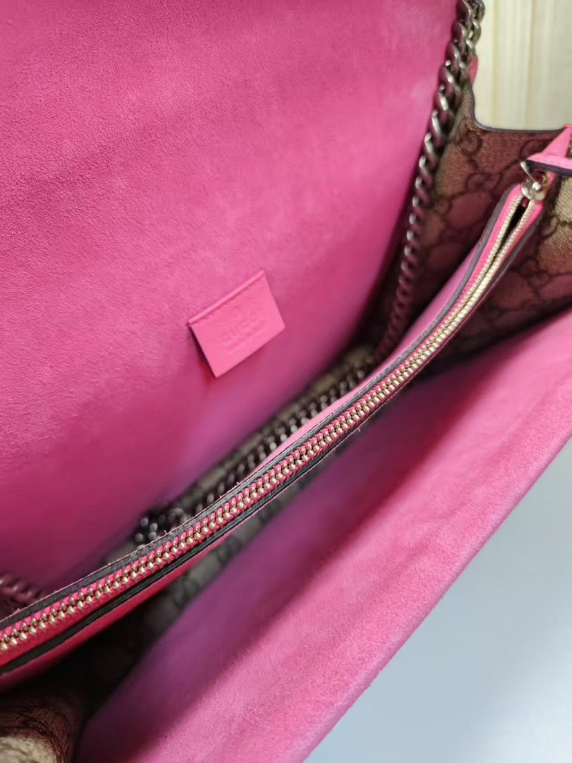Gucci Dionysus Heart Beige Pink Small Shoulder Bag