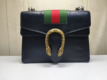 Gucci Dionysus Black Leather Shoulder Bag Small
