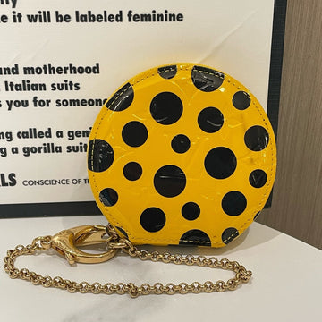 Louis Vuitton Yayoi Kusama Yellow Polka Dot Coin Purse Small