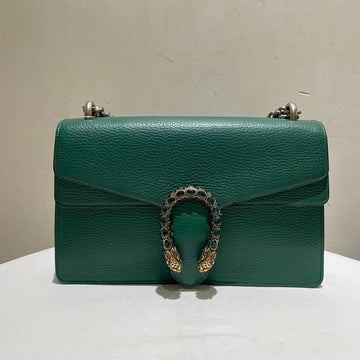 Gucci Dionysus Green Leather Medium Handbag