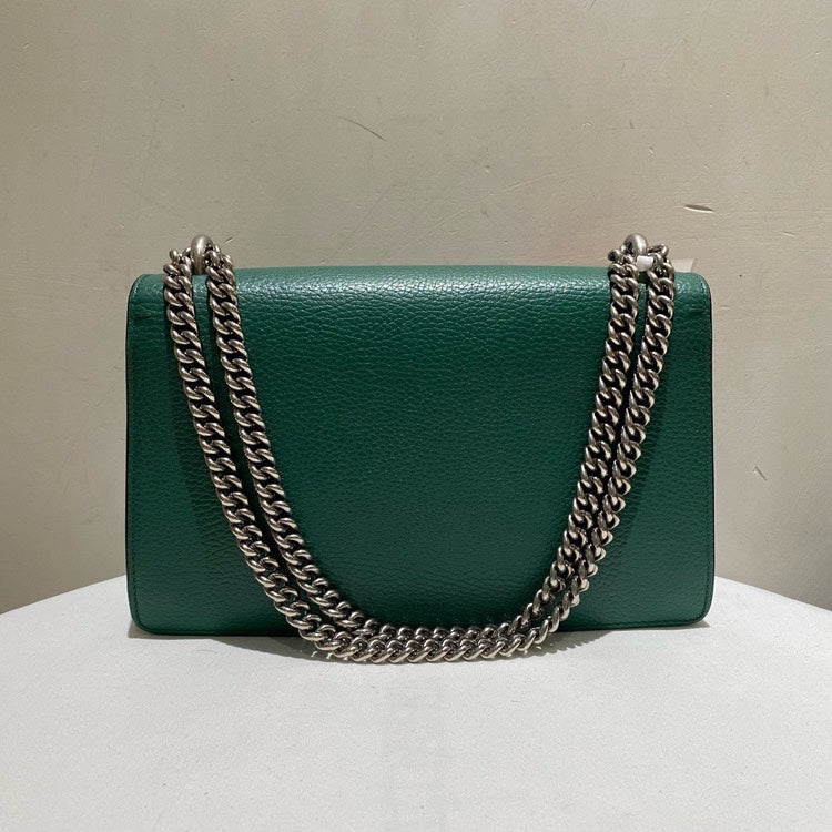 Gucci Dionysus Green Leather Medium Handbag