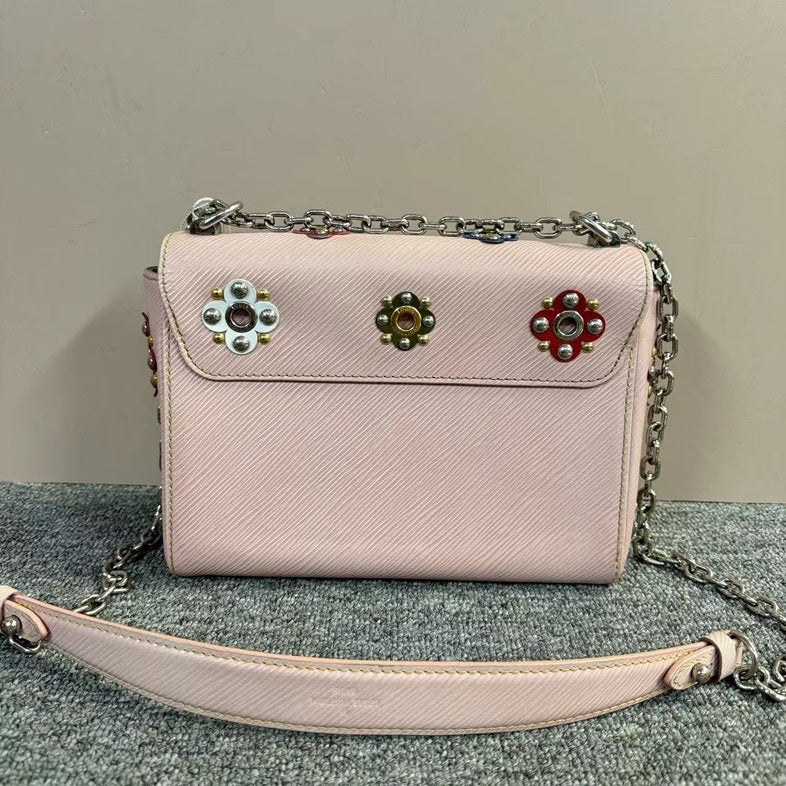Louis Vuitton Twist Bag Pink Embellished Women's Shoulder Handbag