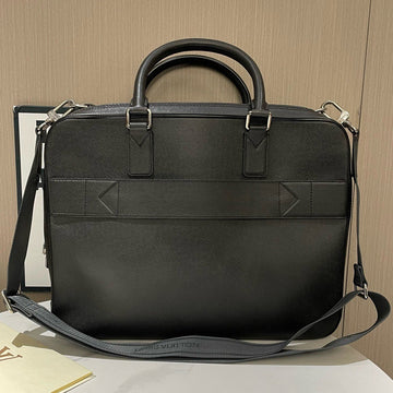 Louis Vuitton Black Leather Briefcase 2011 Medium