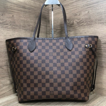 Louis Vuitton Neverfull MM Damier Ebene Tote Bag Brown Medium Size