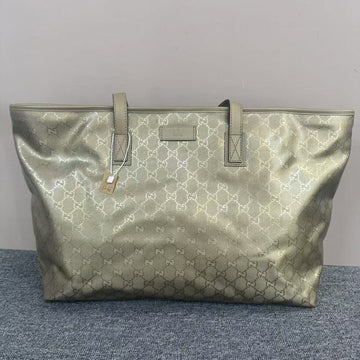 Gucci GG Monogram Beige Canvas Tote Bag Large