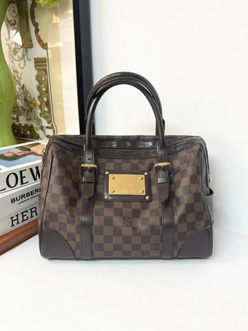 Louis Vuitton Hampstead Brown Damier Ebene Canvas Handbag Medium