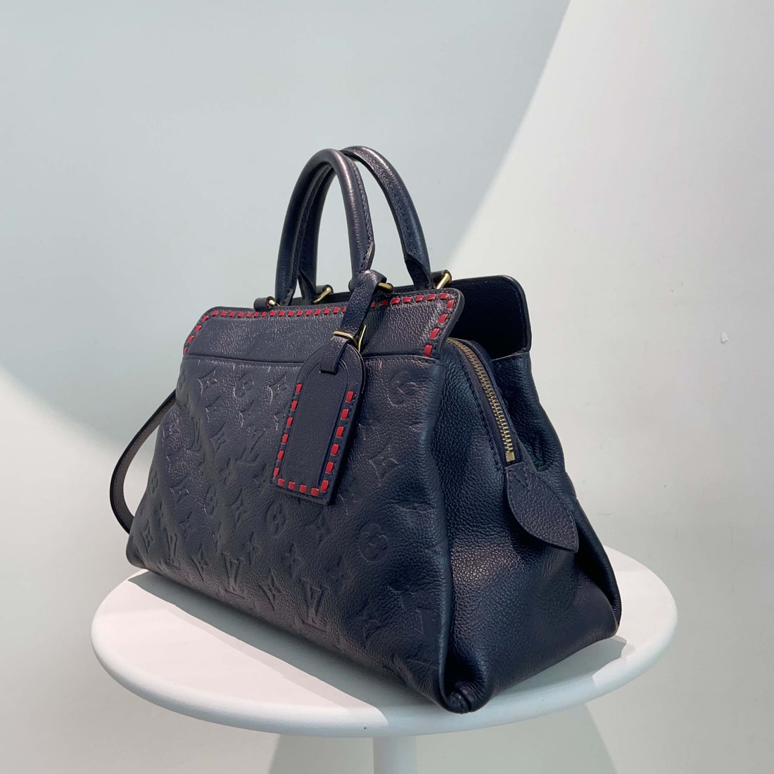 Louis Vuitton Monogram Empreinte Two Way Bag Black Medium