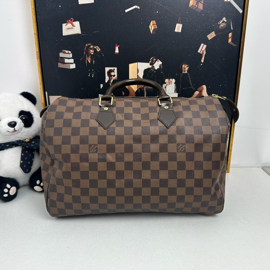 Louis Vuitton Speedy 35 Brown Damier Bag