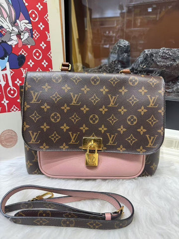 Louis Vuitton Monogram Canvas Pink Crossbody Bag Medium