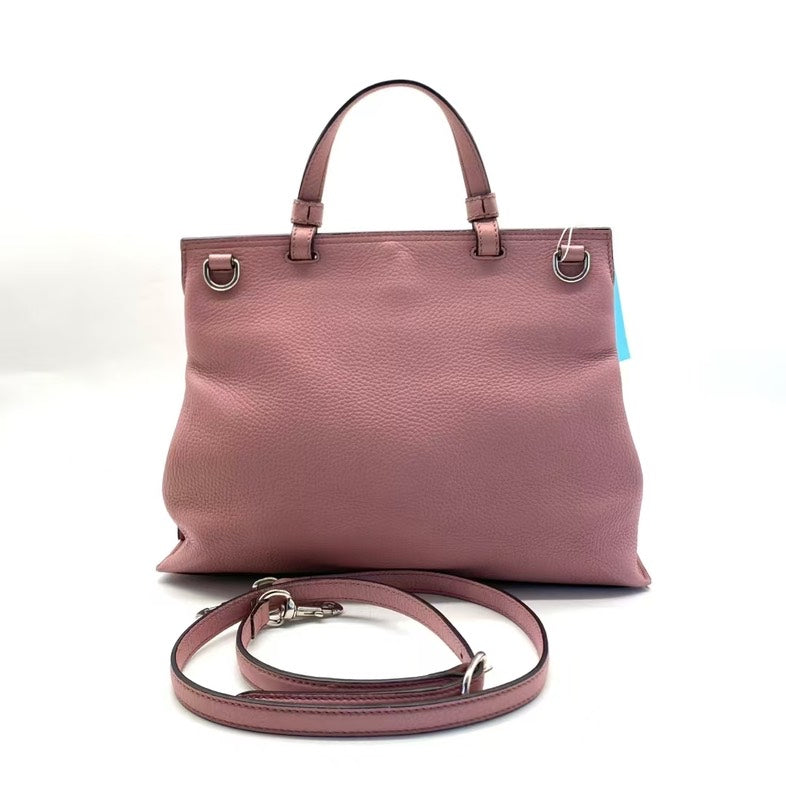Gucci Pink Leather Two-Way Bag Medium