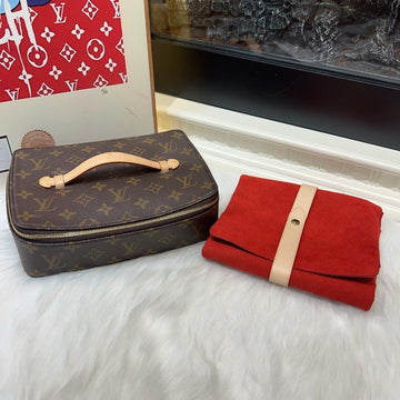 Louis Vuitton Monogram Nice Jewelry Case Brown