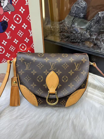Louis Vuitton Monogram Canvas Crossbody Bag Brown Medium