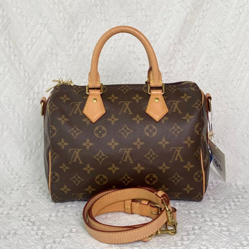 Louis Vuitton Speedy 25 Monogram Brown Canvas Tote Bag