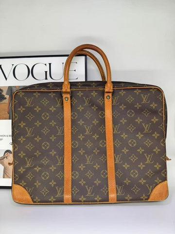Louis Vuitton Monogram Canvas Brown Handle Bag Large