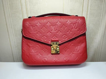 Louis Vuitton Metis Pochette Red Monogram Leather Bag